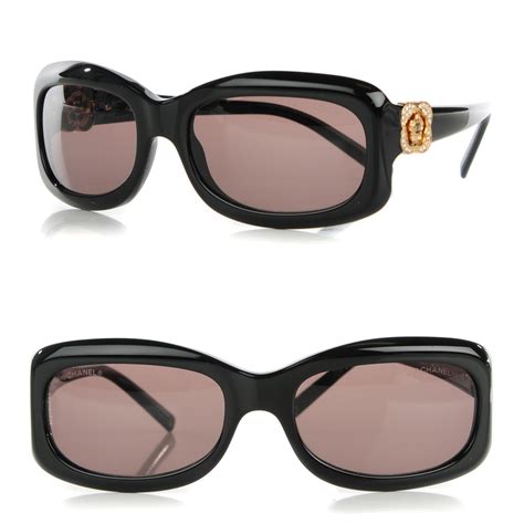 CHANEL Crystal Camellia CC Sunglasses 5127